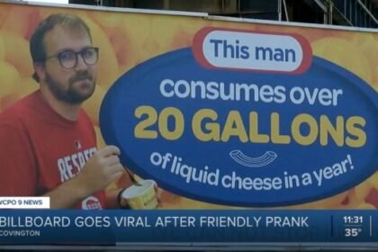 Billboard Mocks Man's Insatiable Cheese Cravings