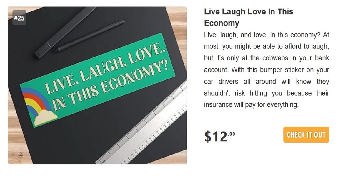 25 Live Laugh Love In This Economy