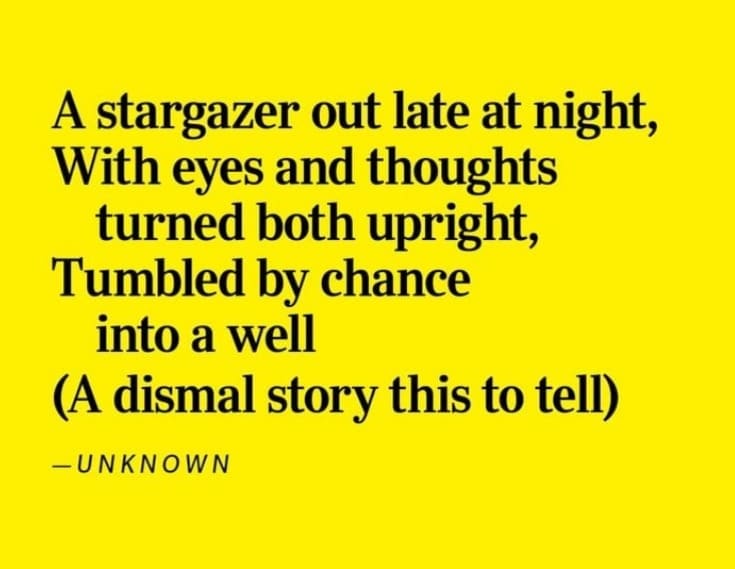 "The Stargazer" (author unknown)