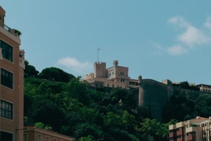 Illustrative stock photo: Monaco palace, Larvotto, public square