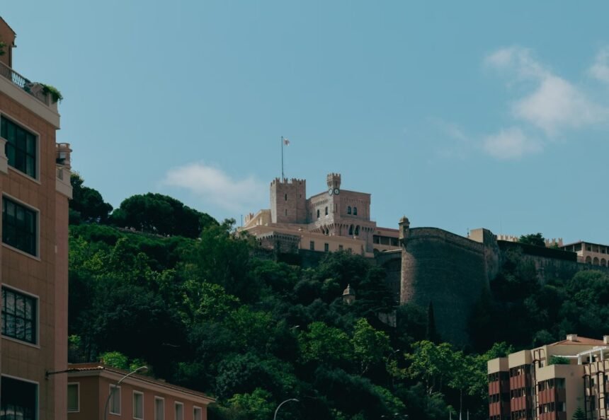 Illustrative stock photo: Monaco palace, Larvotto, public square