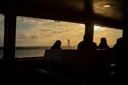 Illustrative stock photo: ferry passengers, coastal communities