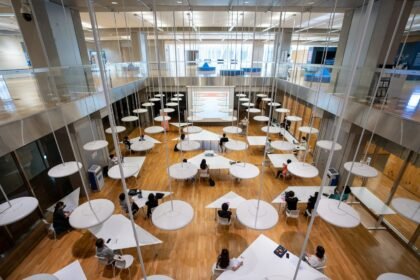 Illustrative stock photo: teaching materials, study center, university