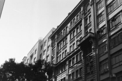 Illustrative stock photo: buildings, roads