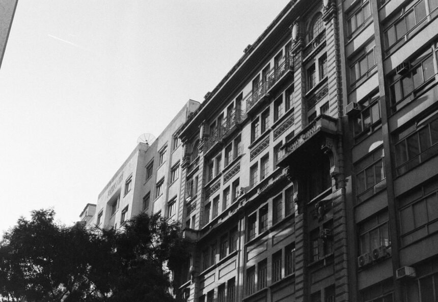 Illustrative stock photo: buildings, roads
